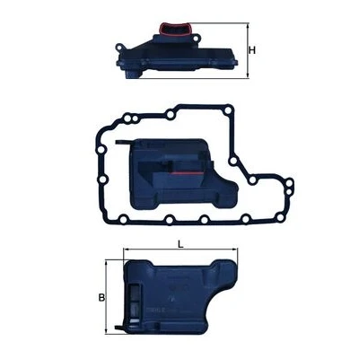 Bilde av MAHLE ORIGINAL HX 157D Automatgirfilter med tetning