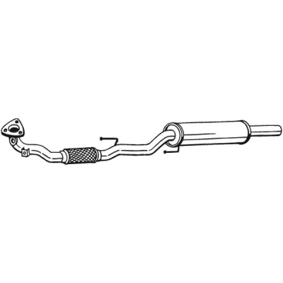 Bilde av Forreste lyddemper, vw fox halvkombi, van, 5Z0253059CM, 5Z0253059F