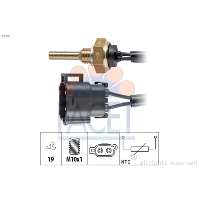 Bilde av FACET 7.3110 Sensor, kjølemiddeltemperatur Made in Italy OE Equivalent