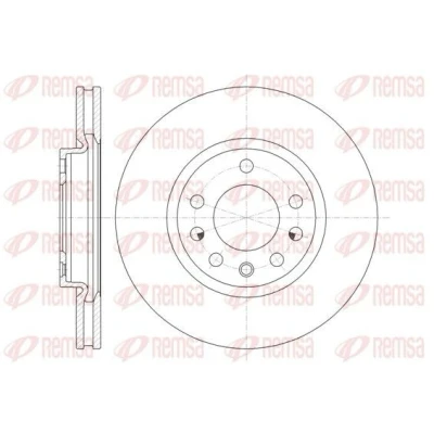 Bilde av REMSA 61318.10 Bremseskiver framaksel 278, 278 26 5 ventilert OPEL: Corsa D Hatchback