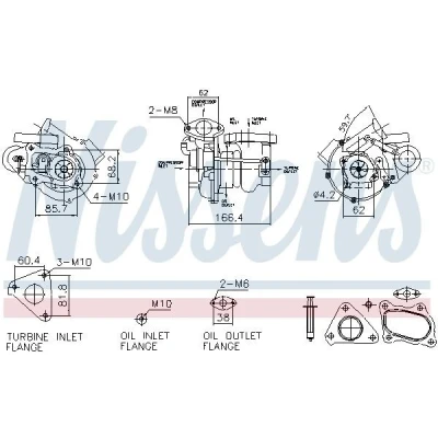 Bilde av NISSENS 93732 Turbolader Eksosturbolader pneumatisk