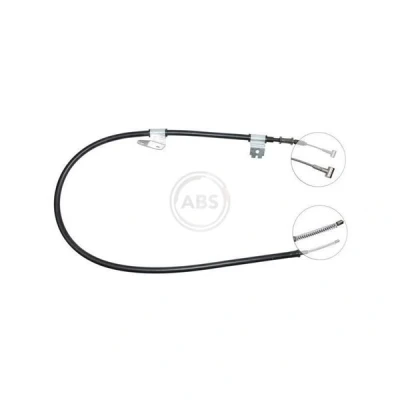 Bilde av A.B.S. K11888 Bremsekabel 1450 Trommelbrems for høyre/venstre ratt NISSAN: SUNNY 2 Hatchback
