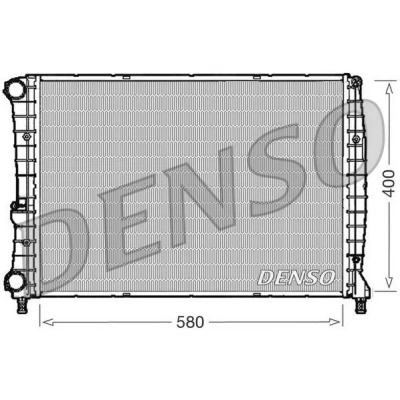 Bilde av DENSO DRM01002 Radiator Aluminium 580 400 28