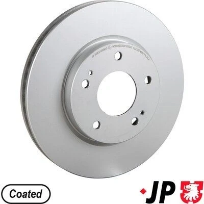 Bilde av JP GROUP 3963100900 Bremseskiver framaksel 276 26 5 ventilert belagt MITSUBISHI: Lancer 8 Limousine, 8, 7 Limousine