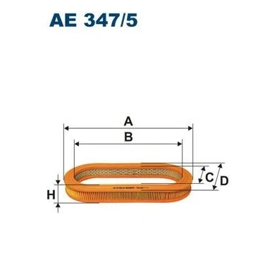 Bilde av FILTRON AE 347/5 Luftfilter 37 309 Filterinnsats