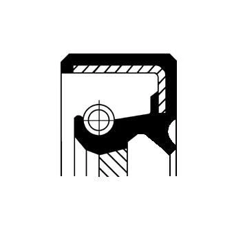 Bilde av CORTECO 19026797B Veivaksel Tetningsring framside FPM (fluor kautsjuk) TOYOTA: Land Cruiser 80, Prado 70 SUV, 90