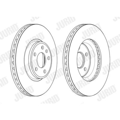 Bilde av Bremseskive, Framaksel, audi, 80A615301, 80A615301E, 8W0615301AA, 8W0615301H