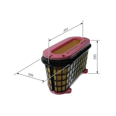 Bilde av BOSCH F 026 400 689 Luftfilter 295,4 209,2 491,2 Filterinnsats, Langtidsfilter