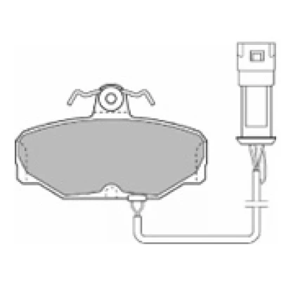 Bilde av MAPCO 6234 Bremseklosser bakaksel ekskl. slitasjevarselkontakt FORD: Sierra Mk2 Hatchback, Escort 5, Mk1 Hatchback