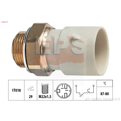 Bilde av EPS 1.850.271 Temperaturbryter, radiator ventilator M22x1,5 Made in Italy OE Equivalent