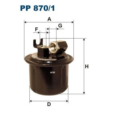 Bilde av FILTRON PP 870/1 Drivstoffilter ledningsfilter