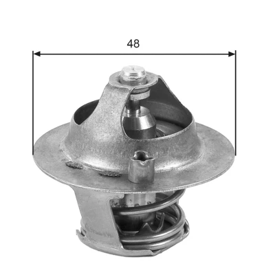 Bilde av GATES TH39374G1 Termostat 74 med tetning uten kapsling FORD: Focus 2 Kombi, 2, Mk1 Stasjonsvogn