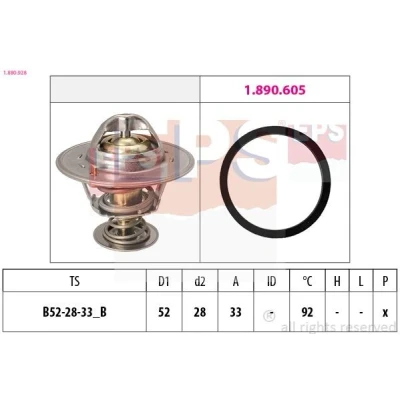 Bilde av EPS 1.880.928 Termostat 92 52 Made in Italy OE Equivalent FORD: FIESTA 6, FOCUS 3, 3 Turnier
