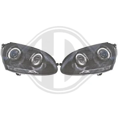Bilde av DIEDERICHS HD Tuning 2214780 sett hovedfrontlys med motor for høydejustering hovedlys