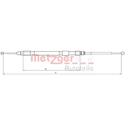 Bilde av METZGER 10.4157 Bremsekabel høyre bak 1673/1170 COFLE BMW: 5 Touring