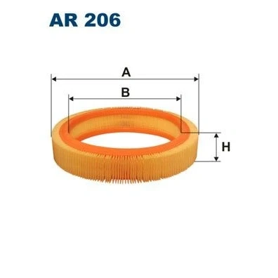 Bilde av FILTRON AR 206 Luftfilter 50 244 Filterinnsats FORD: ESCORT 3, FIESTA 2, 4