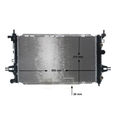 Bilde av MAHLE ORIGINAL CR 2105 000S Radiator 600 370 26 Kjøleribber loddet OPEL: Zafira B