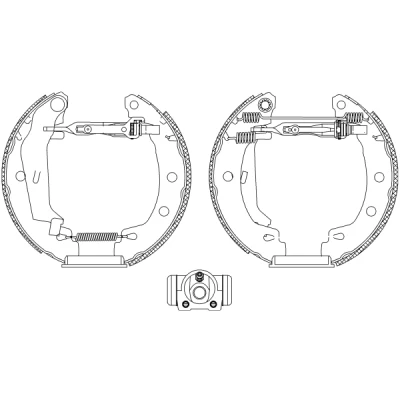 Bilde av TEXTAR Shoe Kit Pro 84049501 bremsesett, trommebremse med hjulsylinder brems, justering