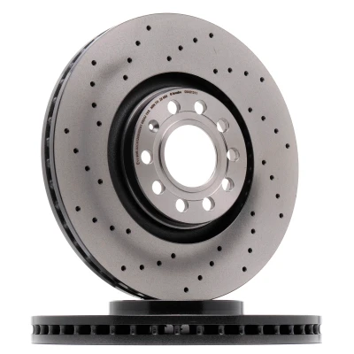 Bilde av BREMBO COATED DISC LINE 09.A813.11 Bremseskiver 320 30 5 perforert / ventilert belagt høy karbon med skruer AUDI: A4 B7 Avant, Sedan