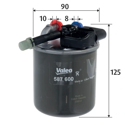 Bilde av VALEO 587600 Drivstoffilter ledningsfilter 10 8 MERCEDES BENZ: E Klasse T modell, Sedan, C modell