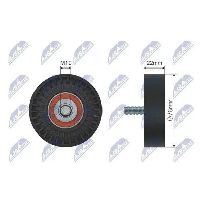 Bilde av Løpehjul, kilerem, hyundai terracan, kia bongo flak/chassi, carnival i, ii, / grand iii, k2900, 0K552 15983C,