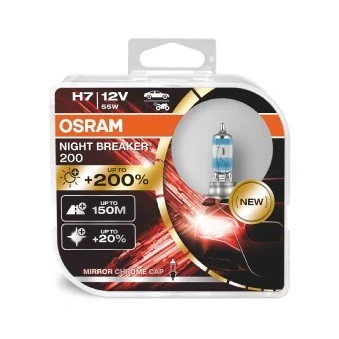 Bilde av OSRAM 64210NB200 HCB Lyspære, fjernlys H7 12V 55W 3700K Halogen MERCEDES BENZ: E Klasse T modell, C Sedan, BMW: X5, HYUNDAI: i30 I Stasjonsvogn