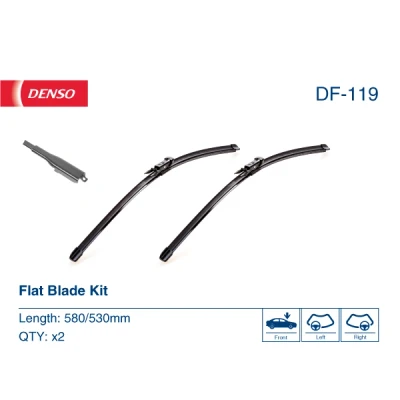 Bilde av Vindusvisker Denso Flat DF 119 Rammeløs SMART: Fortwo II Coupé, Cabrio