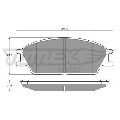 Bilde av TOMEX brakes TX 11 06 Bremseklosser framaksel HYUNDAI: Getz