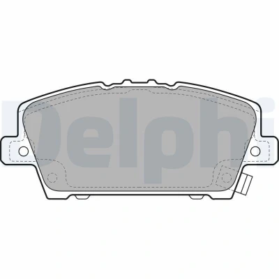 Bilde av DELPHI LP1970 Bremseklosser med akustisk slitasjevarsel antihyle blikk tilbehør HONDA: CIVIC 8 Hatchback,