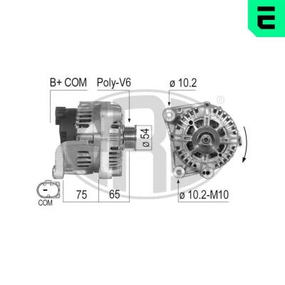 Bilde av ERA 210499A Dynamo 14V 150A BMW: 5 Touring, Sedan, 3 Touring