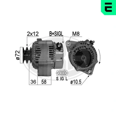 Bilde av Dynamo, toyota 4 runner ii, land cruiser 90, 27060 67030, 67070, 67110