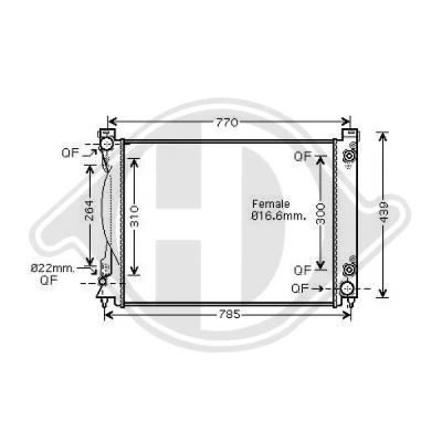 Bilde av DIEDERICHS DCM1477 Radiator 675 445 32 Climate