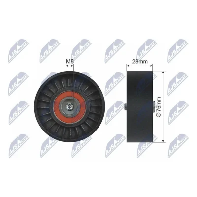 Bilde av Strammerull, kilerem med ribber, audi,seat, 06B 903 133 A, E, 133, 06B903133, 06B903133A, 06B903133E