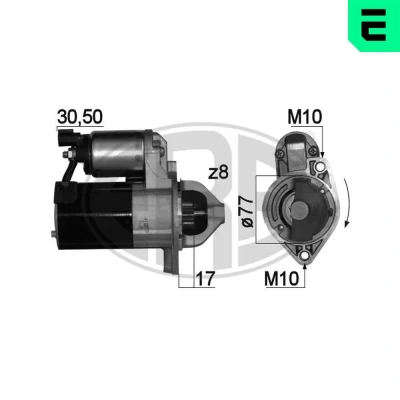 Bilde av Starter, hyundai,kia, 36100 2A400
