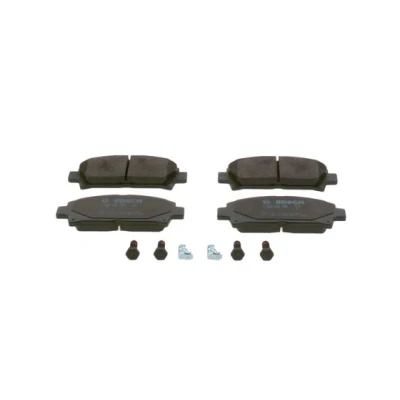 Bilde av BOSCH 0 986 424 799 Bremseklosser Low Metallic med akustisk slitasjevarsel montageanvisning, antihyle blikk, skruer