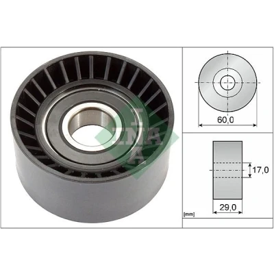 Bilde av INA 532 0364 20 Styrerulle NISSAN: Primastar Minibuss, Interstar RENAULT: LAGUNA 2, 2 Grandtour