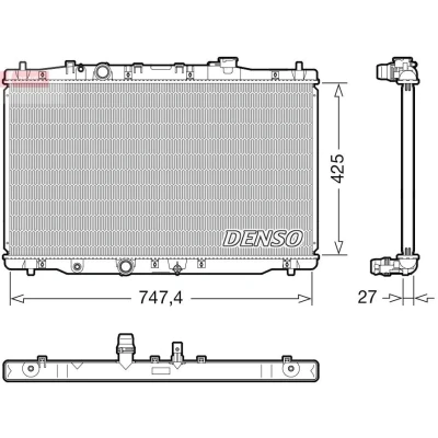 Bilde av DENSO DRM40054 Radiator 425 771 27
