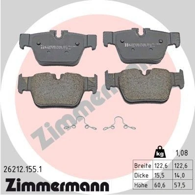 Bilde av Bremseklosser sett, Bakaksel, bmw 1 [f40], 2 gran coupe [f44], x2 [f39], mini clubman, countryman, 3420 6 885 600