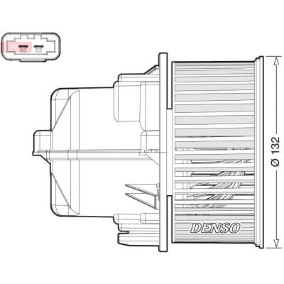 Bilde av DENSO DEA33002 Interiørvifte for venstreratt VOLVO: V70 3, XC70 II Stasjonsvogn, S80