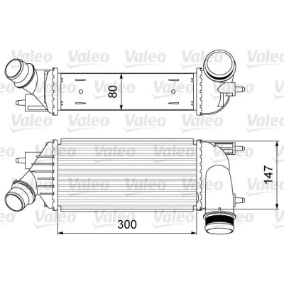 Bilde av VALEO 818583 Ladeluftkjøler uten EGR ventil PEUGEOT: Expert II Van, Tepee, CITROËN: Jumpy C8