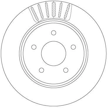 Bilde av TRW DF6789 Bremseskiver 292 16 5 114,3 ventilert spraylakkert NISSAN: Leaf II, X Trail