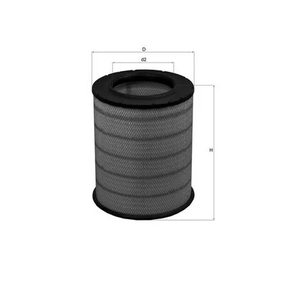 Bilde av MAHLE ORIGINAL LX 1281 Luftfilter 411,0 331,5 Filterinnsats VOLVO: FH 12