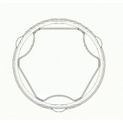 Bilde av SPIDAN 37055 Drivakselmansjett 104mm TPE (termoplastisk elastomer) med mutter