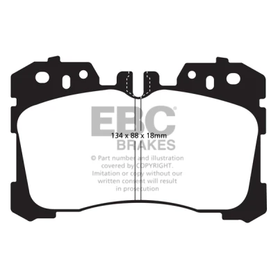 Bilde av EBC Brakes Bremseklosser framaksel DP41811R LEXUS: LS IV