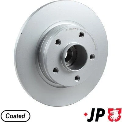 Bilde av JP GROUP 1263203600 Bremseskiver bakaksel 280 12 5 fullt ut belagt med ABS senorring OPEL: Vivaro A Combi, Van, NISSAN: Primastar Minibuss