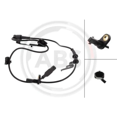 Bilde av A.B.S. 32347 ABS sensor aktiv svart HYUNDAI: i10 III Hatchback (AC3, AI3) 1.0 T GDi, 1.2 MPi, MPi 2019