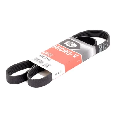 Bilde av GATES 6PK1195 Kileribberem 1195 6 Polyester, EPDM (etyl propylen dien gummi) FleetRunner Micro V RENAULT: Kangoo II Express, MEGANE 3