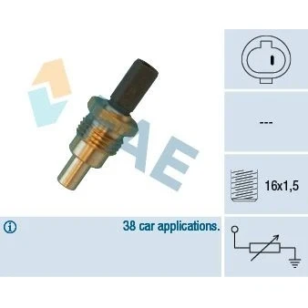 Bilde av Kjølevæsketemperatursensor, toyota, 11 53 1 740 474, 83420 16040, 20030, J83 420 200 30, TS 344, 344T