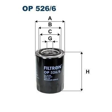 Bilde av FILTRON OP 526/6 Oljefilter 3/4 16 UNF Påskruingsfilter AUDI: A4 B7 Avant, A6 C5 B6 VOLKSWAGEN: Passat B5 GP Stasjonsvogn