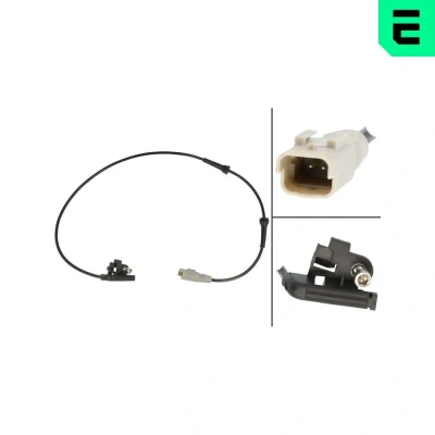 Bilde av OPTIMAL 06 S734 ABS sensor venstre bakaksel, høyre bakaksel aktiv 717 PEUGEOT: 308 I Hatchback, SW, 307 CITROËN: DS4 Hatchback